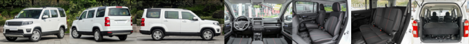 Passagier SUV Front Wheel Drives 107HP Benzin-sieben am kosteneffektivsten für lokale Versammlung 0