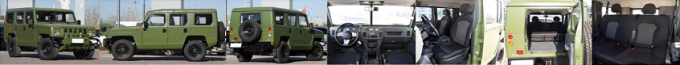 Allradantrieb Diesel City SUV Car 4wd Military Jeep für die lokale Montage 0